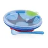 Image de Nuby assiette chauffante avec ventouse - bleu - 3 mois +