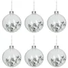 Image de Lot de 6 Boules de Noël "Sequins" 9cm Transparent
