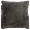 Image de Coussin Imitation Fourrure "Cutie" 45x45cm Gris Foncé