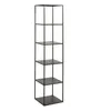 Image de Bibliothèque 6 niveaux métal noir Narsh L 40 cm
