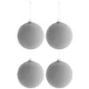 Image de Lot de 4 Boules de Noël Design "Perles" 12cm Naturel