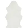 Image de Tapis Imitation Fourrure "Lesley" 60x94cm Blanc