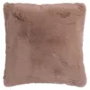 Image de Coussin Imitation Fourrure Cutie 45x45cm Rose Poudré
