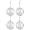 Image de Lot de 4 Boules de Noël "Sucre" 10cm Transparent