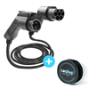 Image de CARPLUG Câble de recharge Noir - Type 2 - Type 1 - 5m - 7,4kW (1 phase 32A) - T2 T1 + Housse