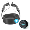 Image de CARPLUG Câble de recharge Noir - Type 2 - Type 2 - 15m - 7,4kW (1 phase 32A) - T2 T2 + Housse