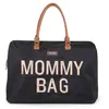 Image de CHILDHOME Mommy Bag Sac A Langer Noir Or