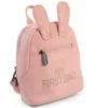 Image de CHILDHOME, Sac À Dos Enfant Bébé, Ecole, Maternelle, Crèche, Deux Compartiments, Contenance Adaptée Lunchbag/Bouteille, Boucle De Sécurité Amovible, Déperlant, My First Bag, rose et cuivre
