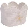 Image de Childhome, Boîte à jouets, Aufbewahrungskorb Blume 30x20x15cm Altweiss