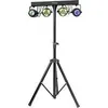 Image de Pack éclairage: 1 support + 2 projecteurs PAR RGBW + 2 Moon Flower Ibiza light DJLIGHT60