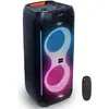 Image de Ibiza Enceinte portable Bluetooth avec éclairage LED, entrées micro et guitare, batterie rechargeable, Enceinte Bluetooth, Noir