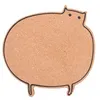 Image de Dessous de plat en liège Chat Point Virgule 15 x 14,7 x 0,7 cm Marron