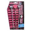 Image de Set 3 crayons avec gomme 3d monster high