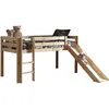 Image de Vipack PINO Lit Compact avec Toboggan Pin Massif Nature 209 x 217 x 114 cm