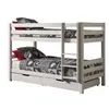 Image de Vipack Lit Enfant Superposé Pino 90x200cm Blanc Hauteur 140cm + 2 tiroirs de lit
