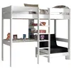 Image de Vipack PINO Lit mezzanine et fauteuil laqué Blanc