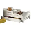 Image de Vipack Lit evolutif pour enfant Jumper Blanc + Tiroir de lit + Matelas