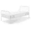 Image de Vipack ALICE Lit en métal 90x200cm Blanc