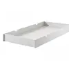 Image de Vipack Erik Tiroir lit gigogne en bois laqu blanc L199 x H18,5 x P94 cm