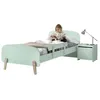 Image de Vipack KIDDY Lit simple en bois et sommier + Barrière de sécurité + Chevet enfant 1 porte