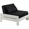 Image de Vipack OLIVER Lit transformable en fauteuil pin massif laqué Blanc