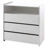 Image de Vipack Commode 3 Tiroirs & 1 Niche Kiddy 90cm Blanc