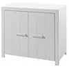 Image de Commode Enfant en Bois 2 Portes "Erik" 100cm Blanc