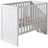 Image de Vipack ERIK Lit à barreaux 60x120cm pin massif laqué Blanc
