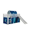 Image de Vipack PINO Lit mezzanine avec toboggan + Space