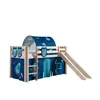 Image de Vipack PINO Lit Compact avec Toboggan Pin Massif astro