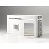 Image de Vipack NOAH Lit mezzanine 90x200cm pin massif laqué Blanc + Set de rideaux