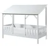 Image de Vipack MALIA Lit cabane 90x200cm avec toit blanc