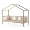 Image de Lit Enfant Cabane & Barrière "Dallas Ii" 90x200cm Naturel