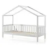 Image de Lit cabane MH 90x200 Sommier inclus Dallas - Blanc