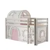 Image de Vipack PINO Lit sureleve en pin massif 90x200cm avec sommier Blanc Birdy