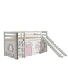 Image de Vipack PINO Lit mezzanine avec toboggan + Rideau de lit Birdy