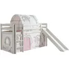 Image de Vipack PINO Lit mezzanine avec toboggan + Birdy tunnel