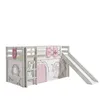 Image de Vipack PINO Lit mezzanine avec toboggan + Birdy rideau de lit et 3 pochettes