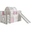 Image de Vipack PINO Lit mezzanine avec toboggan Blanc Birdy