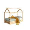 Image de Vipack Dallas Lit LP 90x200cm Naturel + Lit gigogne