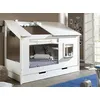Image de Vipack LIO Lit cabane 90x200cm + Set de rideaux + Lit gigogne