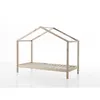Image de Vipack Dallas Lit cabane 90X200cm Naturel + Tente textile Papillon