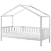 Image de Vipack Dallas Lit MH 90 X 200 Blanc + Matelas