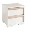Image de Vipack LONDON Chevet 2 tiroirs Blanc