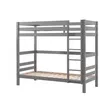 Image de Vipack PINO Lits superposés pin massif gris 209x105x182cm + Lit gigogne