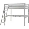 Image de Vipack PINO Lit mezzanine 140x200 Blanc + plan de travail