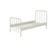 Image de Vipack Lit simple en métal blanc mat Bronxx 90x200cm
