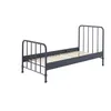 Image de Vipack Lit simple en métal Bleu Denim mat Bronxx 90x200cm
