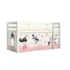 Image de Vipack PINO Lit sureleve en pin massif avec sommier Blanc Princesse