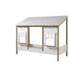 Image de VIPACK Lit Cabane avec Toiture Blanche 90 X 200 CM sans sommier + Lit gigogne